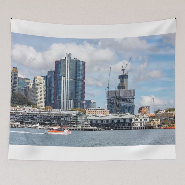 Item preview, Sydney city centre, Barangaroo office towers and Crown Casino designed and sold by Martin Berry Photography.