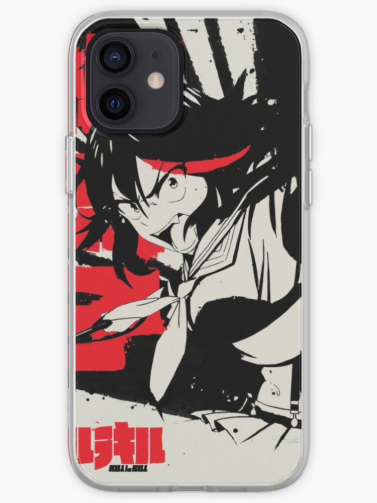 Ryuko Matoi Kill La Kill Japanese Ink 纏 流子 Iphone Case Cover By Waifu Dope Redbubble