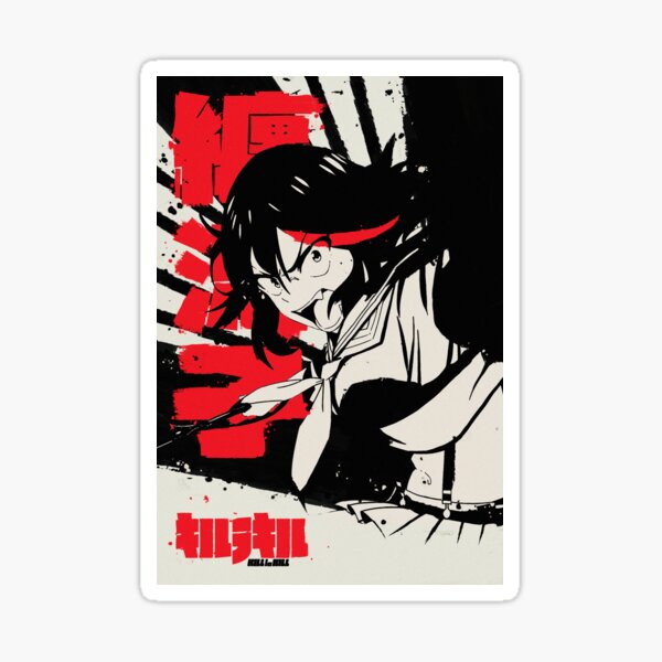 Ryūko Matoi | Kill la Kill Japanese Ink 纏 流子 Sticker