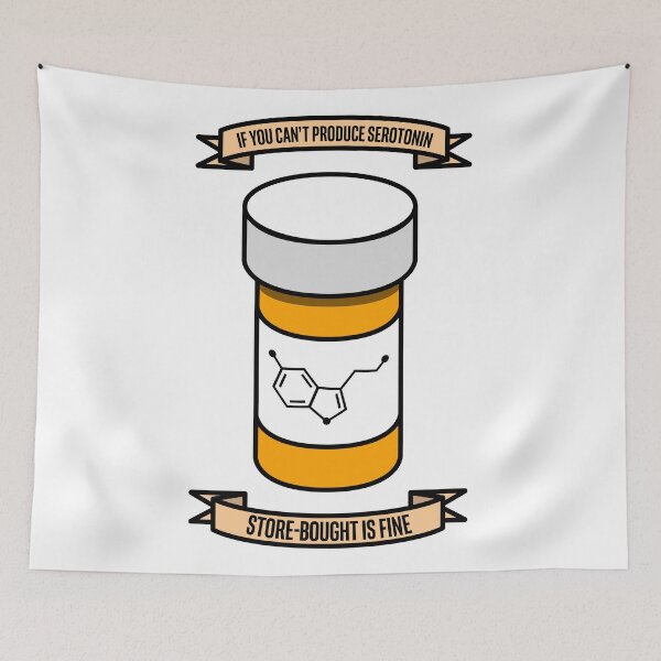 Item preview, Store-bought Serotonin is Fine designed and sold by SpookyWoosh.