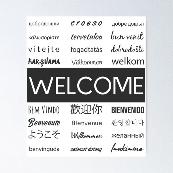 Welcome phrase in different languages Coffee Mug for Sale by brunohurt