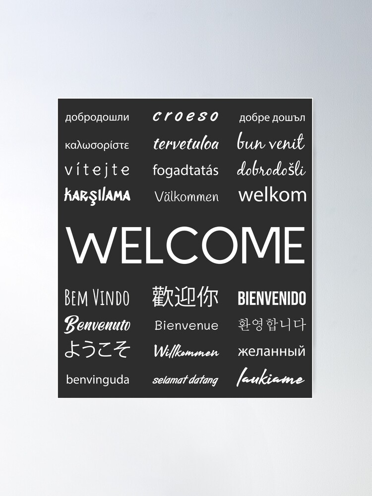 Welcome phrase in different languages Coffee Mug for Sale by brunohurt