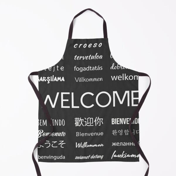 Item preview, Welcome phrase in different languages designed and sold by Minimalist Quotes and Sayings.