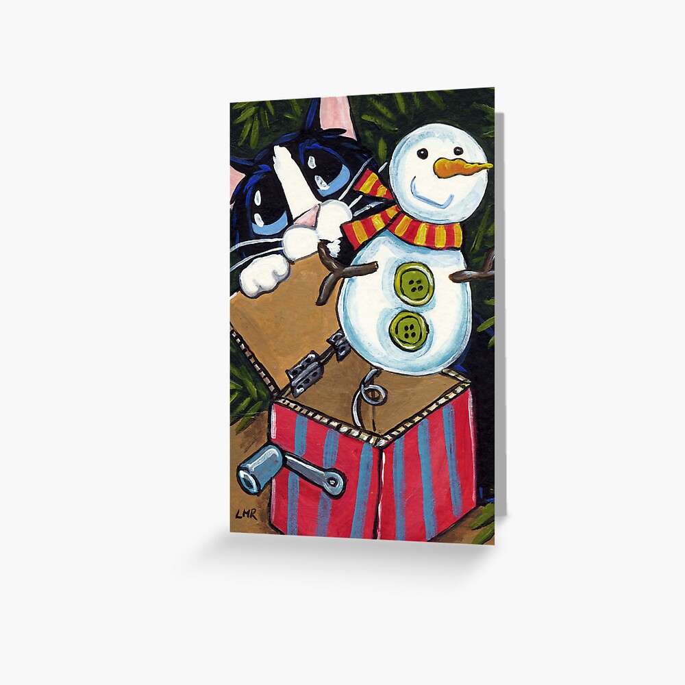 Snowman Surprise Greeting Card