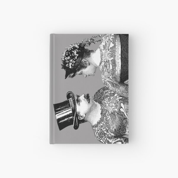 Tattooed Victorian Lovers | Tattooed Couple | Victorian Tattoos | Vintage Tattoos | Tattoo Art | Hardcover Journal