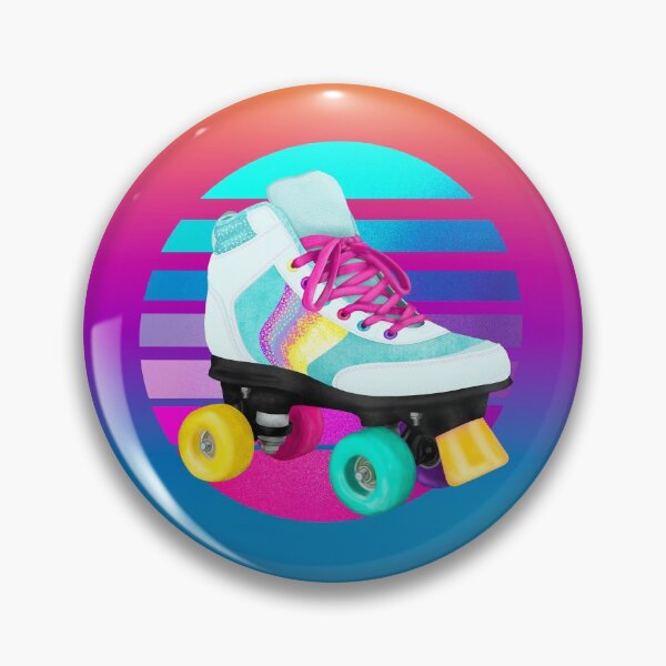 Item preview, Retro Vaporwave Vintage 80s Rollerskate designed and sold by theBlueKazoo.