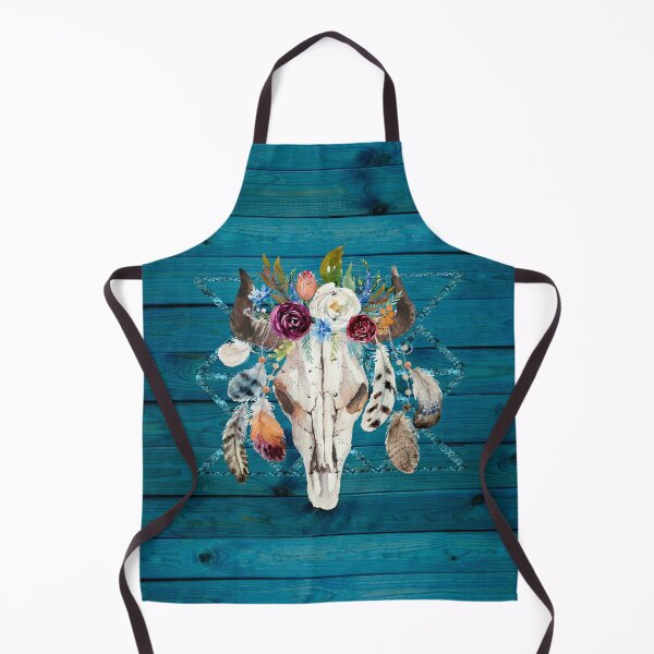 Item preview, Southwestern Rustic Boho Glam Longhorn Skull Feathers designed and sold by Glimmersmith.