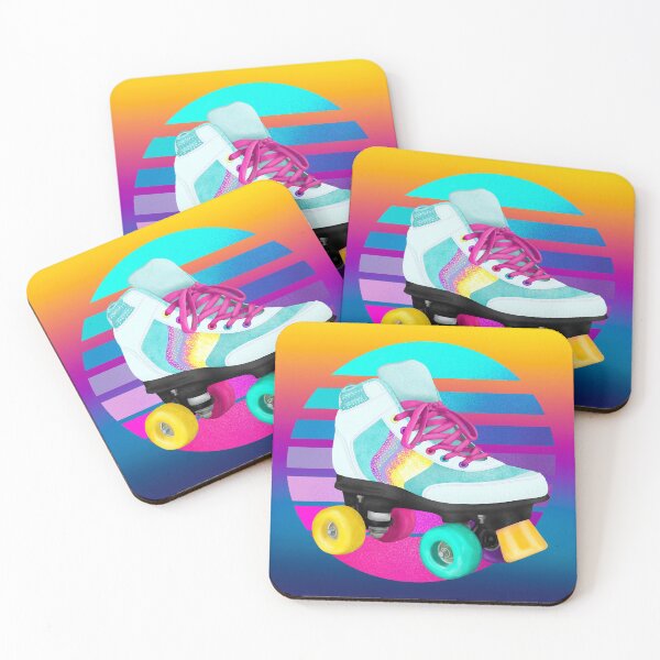 Item preview, Retro Vaporwave Vintage 80s Rollerskate designed and sold by theBlueKazoo.