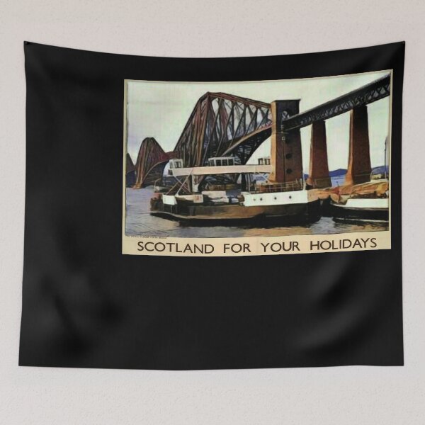 Item preview, Scotland for your Holidays vintage travel poster designed and sold by stickart-marek.