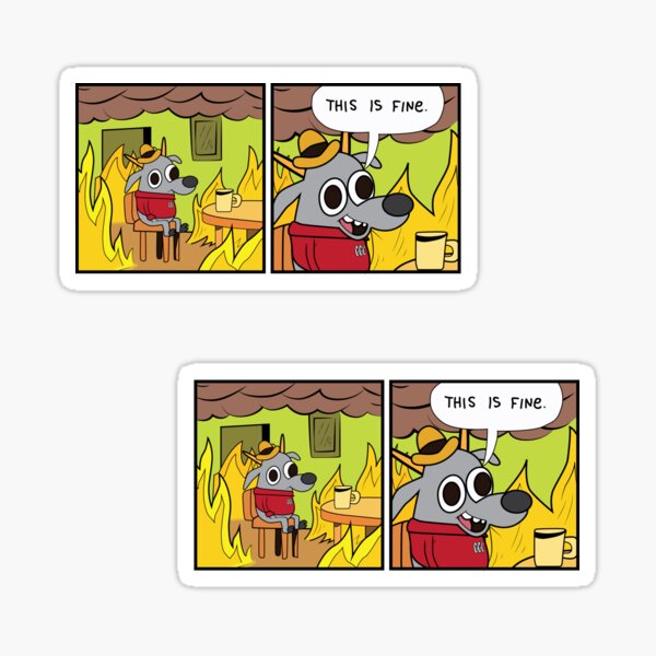 Gompei is Fine Sticker