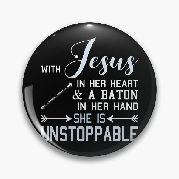 Item preview, With Jesus In Her Heart & A Baton In Hand She Is Unstoppable product designed and sold by nikkidawn74.