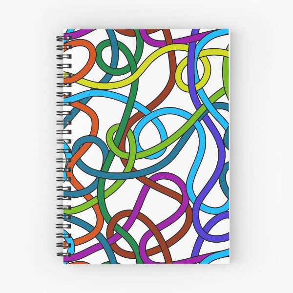 Item preview, Tangled colorful wire cords pattern designed and sold by natalyon.