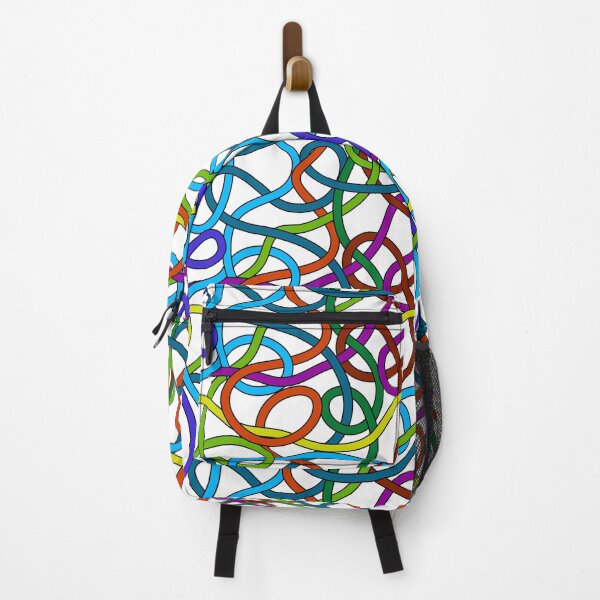 Item preview, Tangled colorful wire cords pattern designed and sold by natalyon.