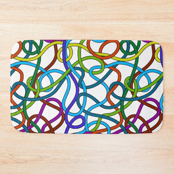 Item preview, Tangled colorful wire cords pattern designed and sold by natalyon.