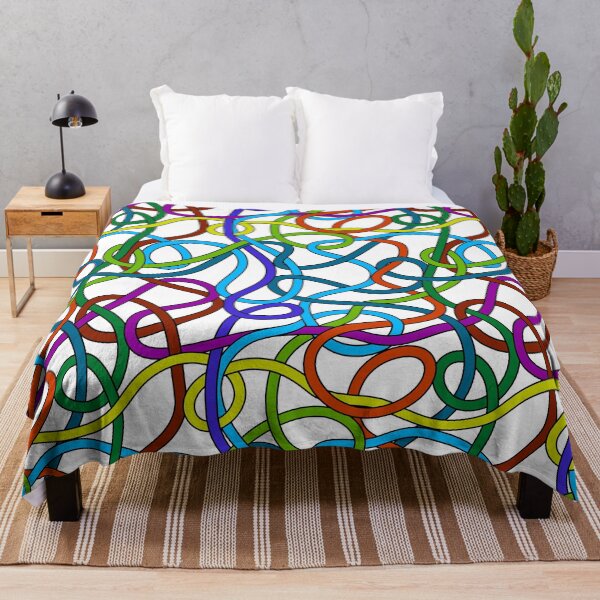 Item preview, Tangled colorful wire cords pattern designed and sold by natalyon.