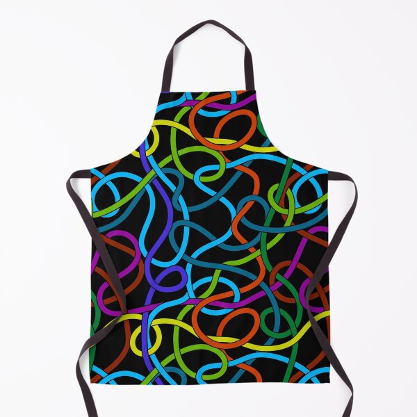 Item preview, Tangled colorful wire cords on black designed and sold by natalyon.