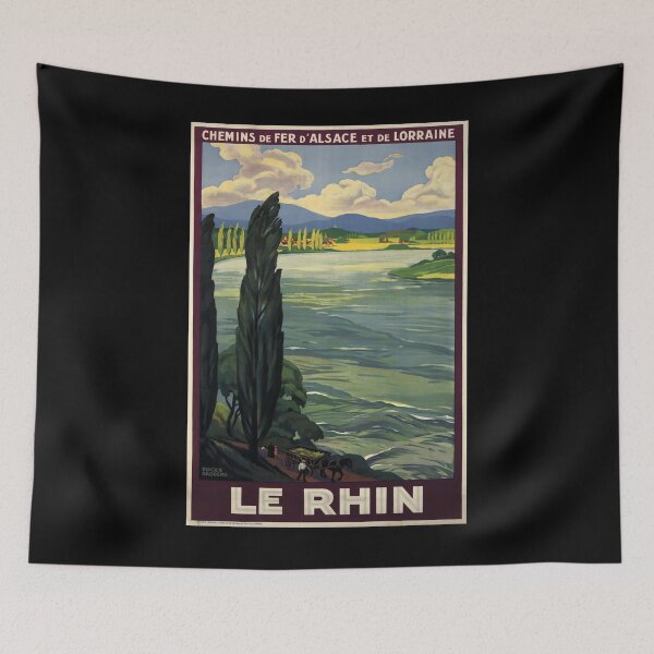 Item preview, Rhin vintage travel poster designed and sold by stickart-marek.