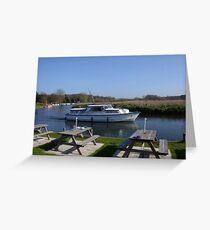Norfolk Broads Cruiser Greeting Card