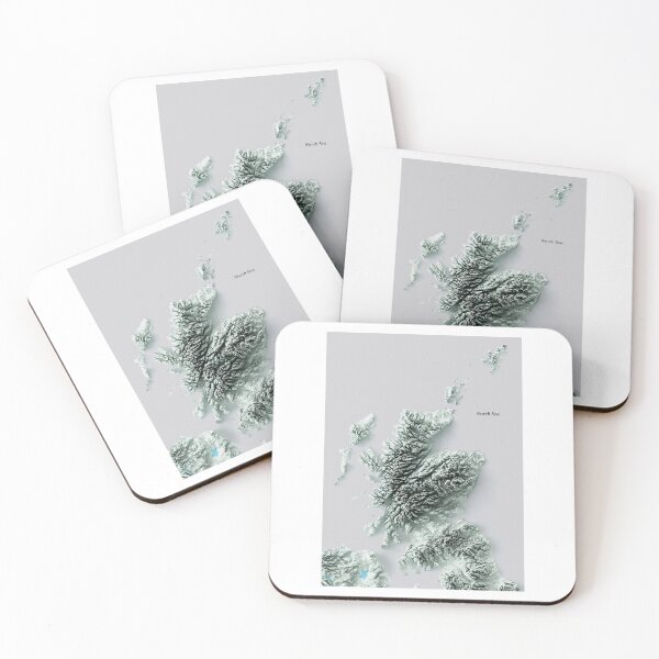 Item preview, Shaded Relief Map of Scotland digitally-rendered  designed and sold by ThinkAboutMaps.