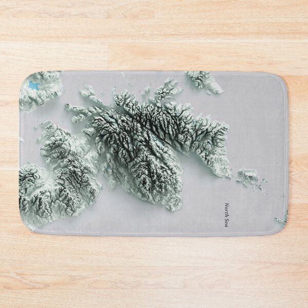 Item preview, Shaded Relief Map of Scotland digitally-rendered  designed and sold by ThinkAboutMaps.