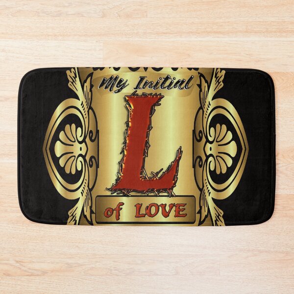 Item preview, My INITIAL LETTER-''L'' • Things for personal use and gifts / Theme: Decorative Initials Name, Deco Alphabet, Monogram • designed and sold by •GOLDENGENES •.