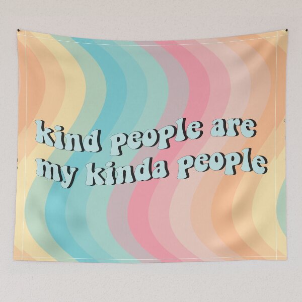 Item preview, Kind people are my kinda people rainbow designed and sold by layla del designs.