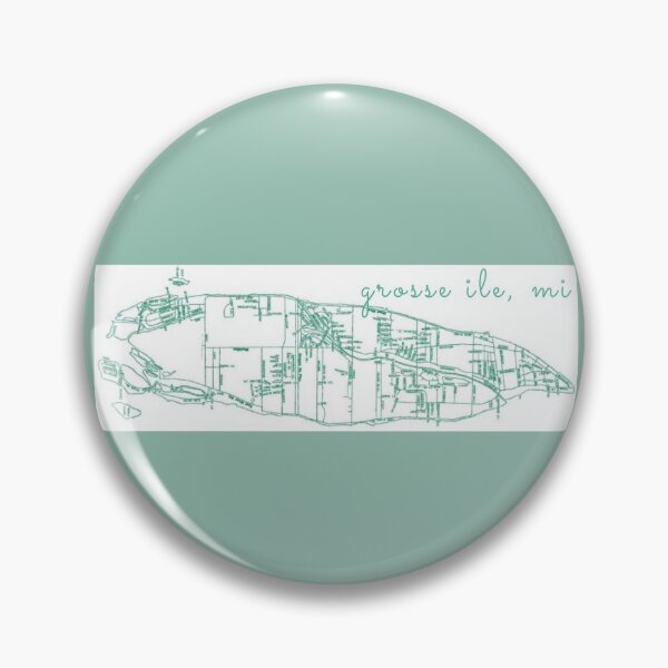 Item preview, Grosse Ile, Michigan Map designed and sold by hurleygirlie333.