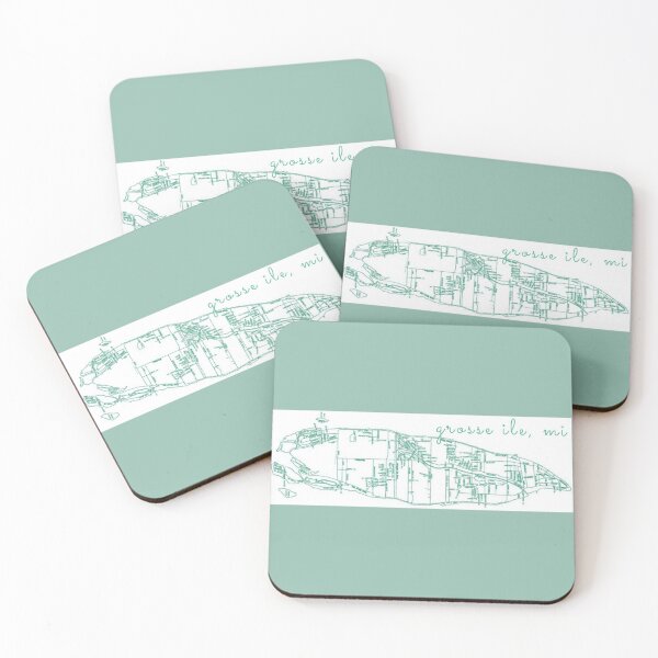 Item preview, Grosse Ile, Michigan Map designed and sold by hurleygirlie333.