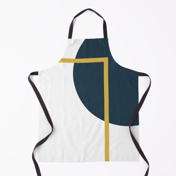 Item preview, Abstract Geometric Minimalist Navy Blue, Light Mustard Yellow, and White designed and sold by kierkegaard.