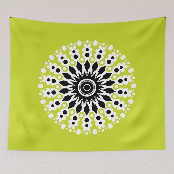 Item preview, Round About Mid-Century Green   designed and sold by Janet Towbin.