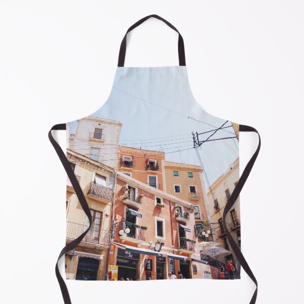 Item preview, Pastel Pink Houses in Tarragona, Spain designed and sold by Rebecca Li.