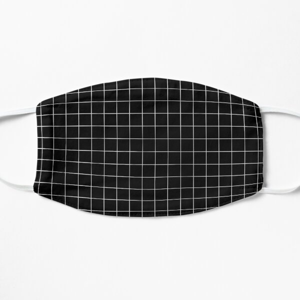 Black Grid Flat Mask