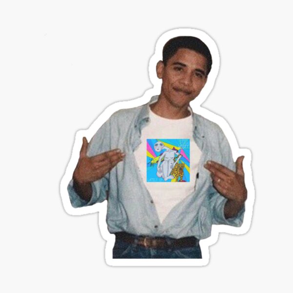 obama x still woozy Sticker
