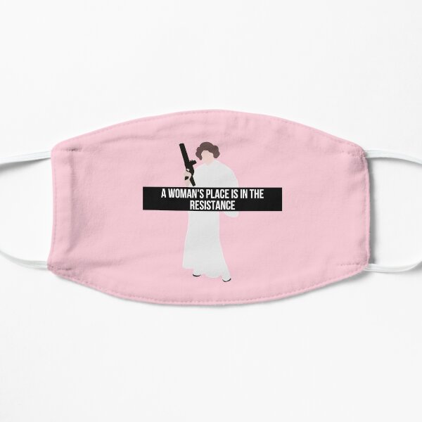 a woman's place is in the resistance Flat Mask