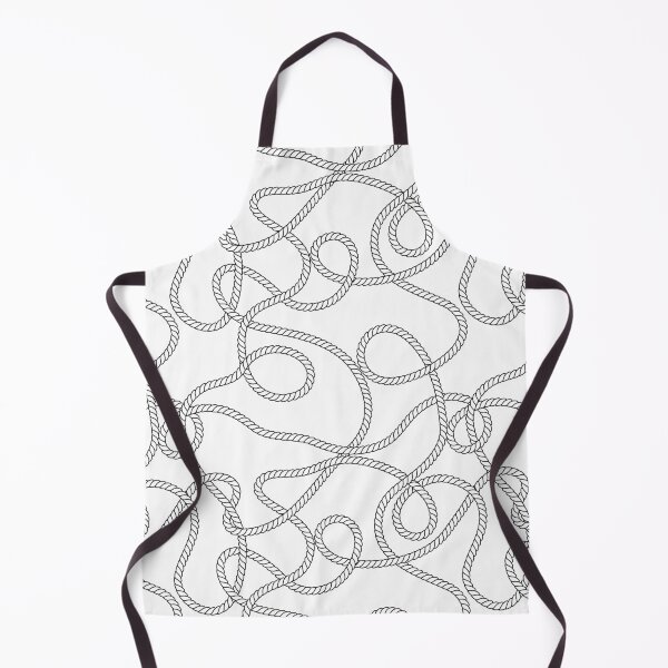 Item preview, Black and white tangled marine rope designed and sold by natalyon.