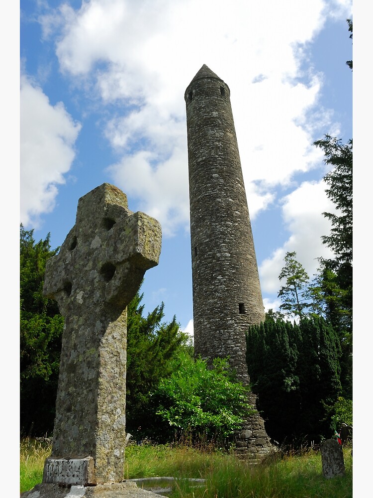 Thumbnail 3 of 3, Art Print, Round Tower, Glendalough designed and sold by sjbowen.
