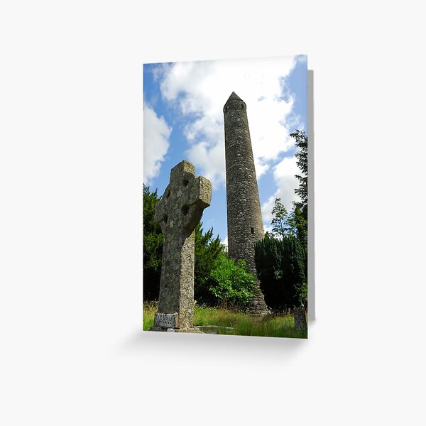 Round Tower, Glendalough Greeting Card