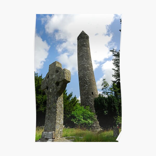Round Tower, Glendalough Poster