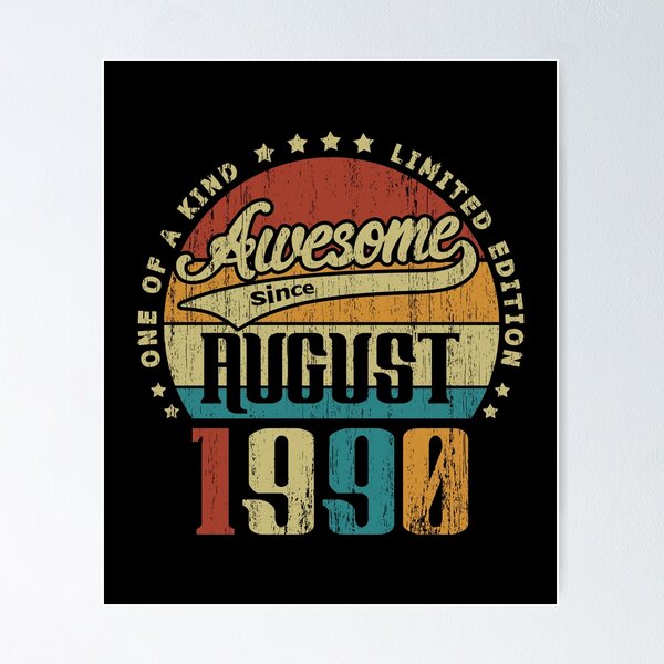 Item preview, Cosecha agosto de 1990 Uno de los tipos impresionante desde agosto de 1990 30 cumpleaños regalo 30 años designed and sold by Takatv.