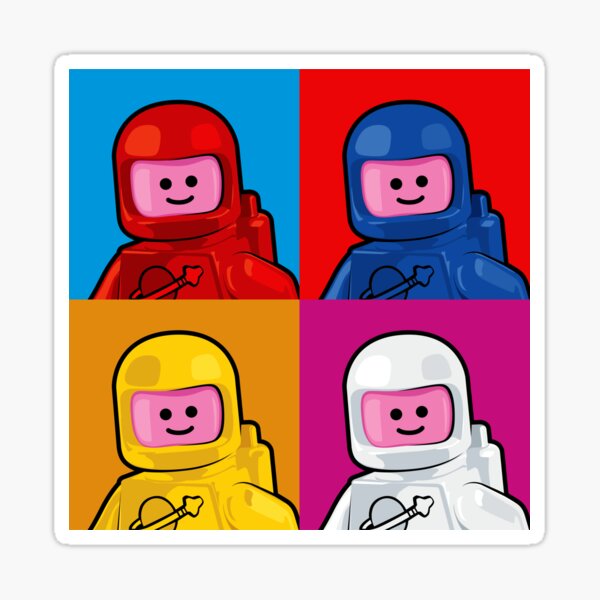 Classic Space Warhol Sticker
