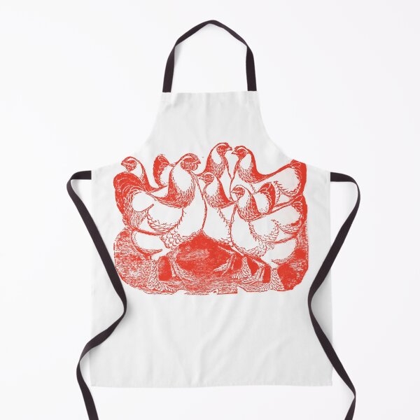 Item preview, Antique Brahma Chickens in Red designed and sold by Bryson  Waind.