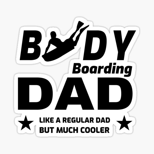 Aperçu de l'œuvre Cadeau de bodyboard pour papa et papa pour la fête des pères créée et vendue par TastefulTees.