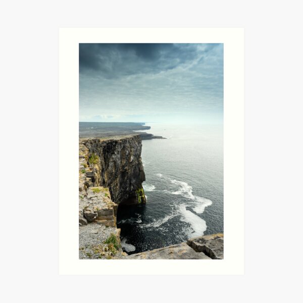 Cliffs at Dun Aengus, Inishmore Art Print