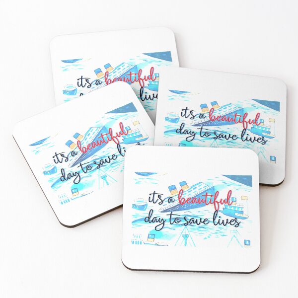 Item preview, It's a Beautiful Day to Save Lives Ferry Boat designed and sold by Naomi G..