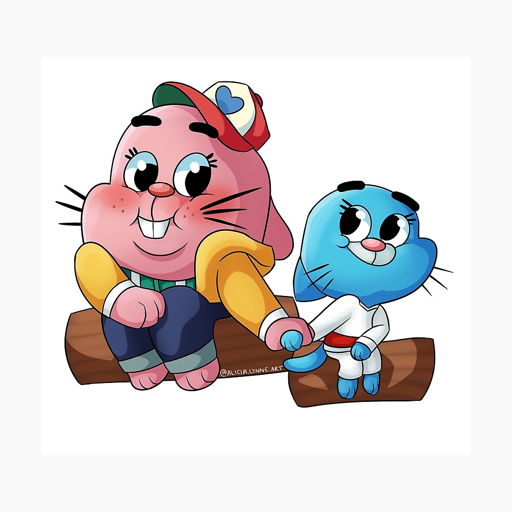 Chapa for Sale con la obra «Richard y Nicole - El asombroso mundo de Gumball»  de alicialynne | Redbubble