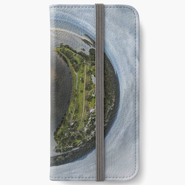 Mouth Lake Mallacoota Tiny Planet 3 iPhone Wallet