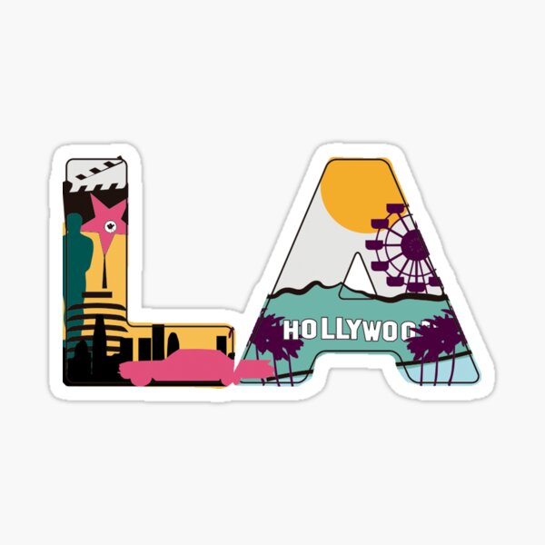 Los Angeles Baseball Sticker for iOS & Android