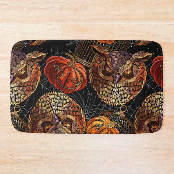 Item preview, Embroidery owls and pumpkin designed and sold by matrioshka.