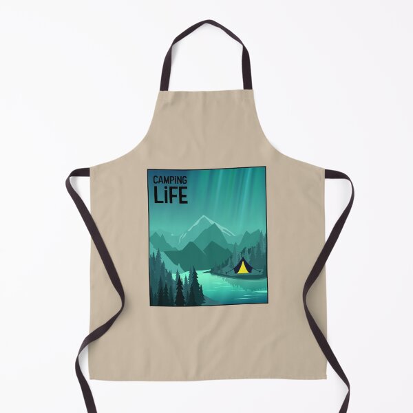 Item preview, Camping and the Northern Lights - Camping Life designed and sold by pixelinga.