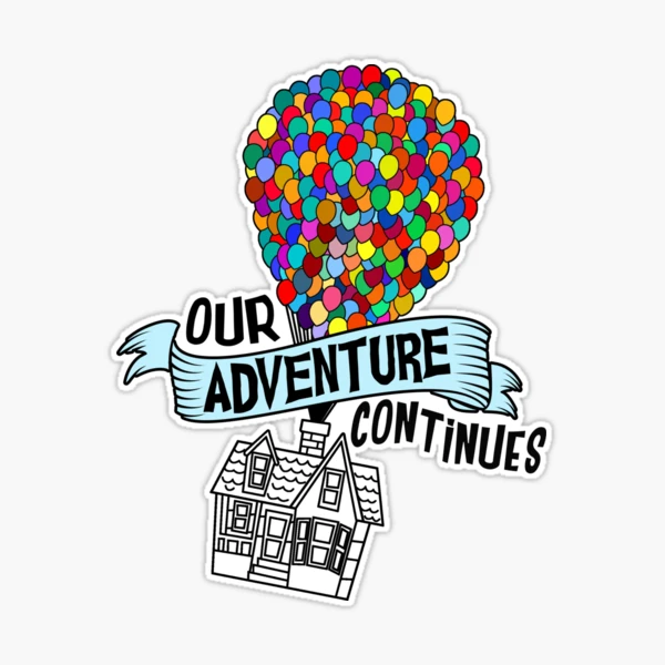 Carl and Ellie's Adventure Book Up Floral Transparent Sticker – Wish Upon  Magic